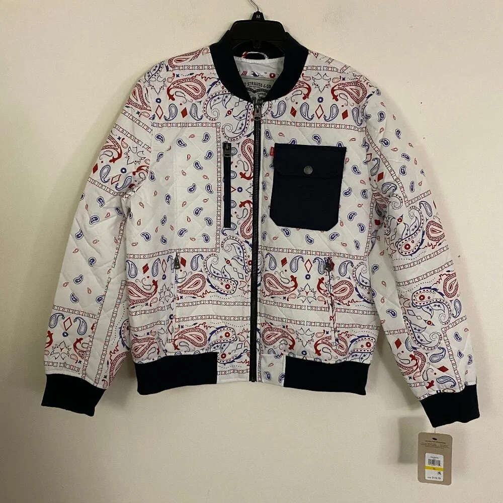Levi's Bandana Quilted Bomber Jacket M
